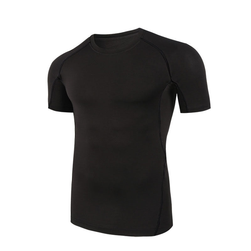 Men's Running Fitness Clothes - Lightweight Polyester Fiber T-Shirt