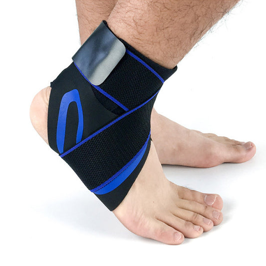 Adjustable Ankle Support Brace - Breathable Compression Sleeve for Running, Basketball, Sports Injury Prevention