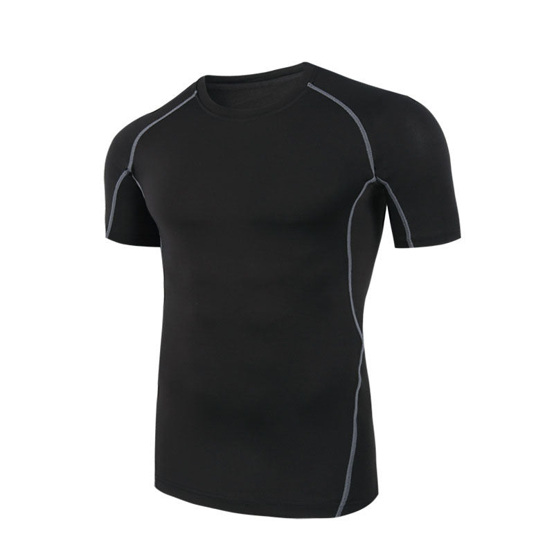 Men's Running Fitness Clothes - Lightweight Polyester Fiber T-Shirt