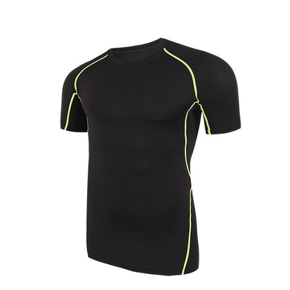 Men's Running Fitness Clothes - Lightweight Polyester Fiber T-Shirt