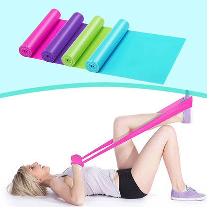 Sports Resistance Bands - Pilates Strength Conditioning Workout & Yoga Fitness Training