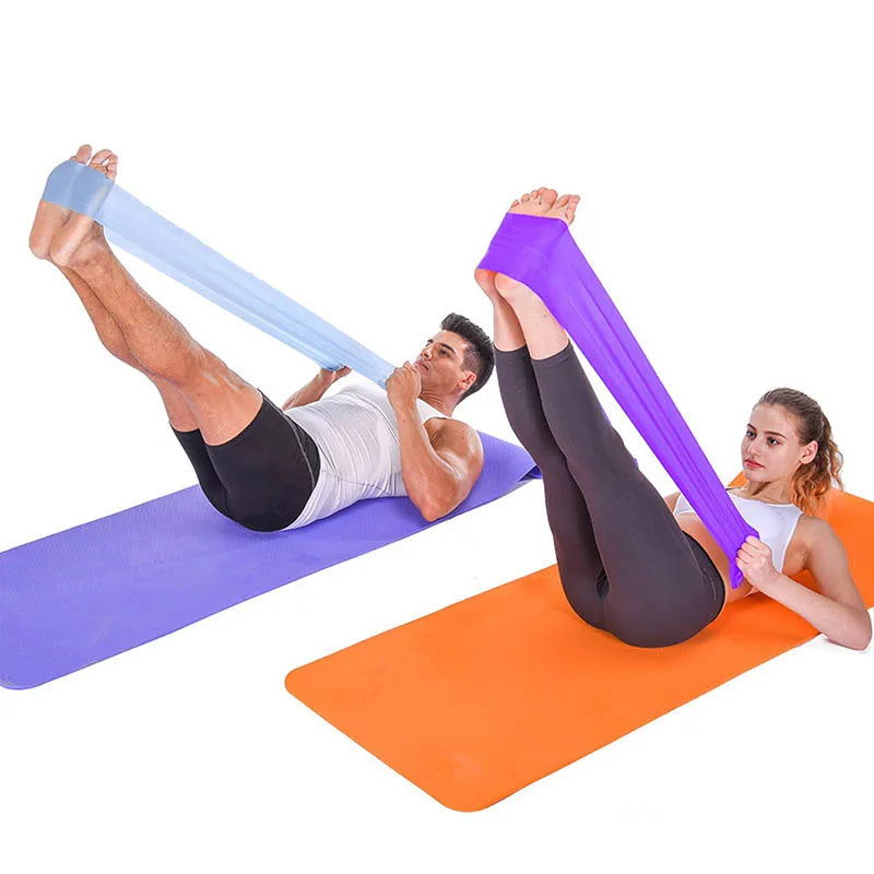 Sports Resistance Bands - Pilates Strength Conditioning Workout & Yoga Fitness Training