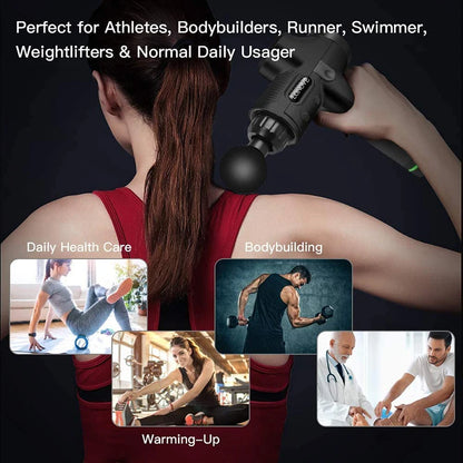 High Frequency Massage Gun - Portable Electric Massager for Body Relaxation, Fitness & Wellness