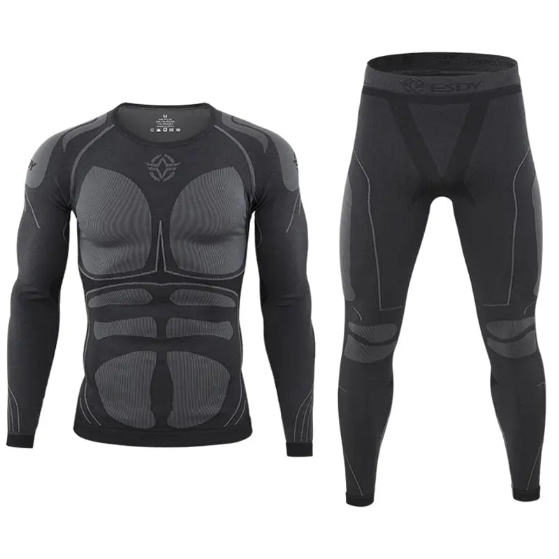 Men's Sport Thermal Underwear Suits - Quick Dry Compression Cycling & Fitness Clothes