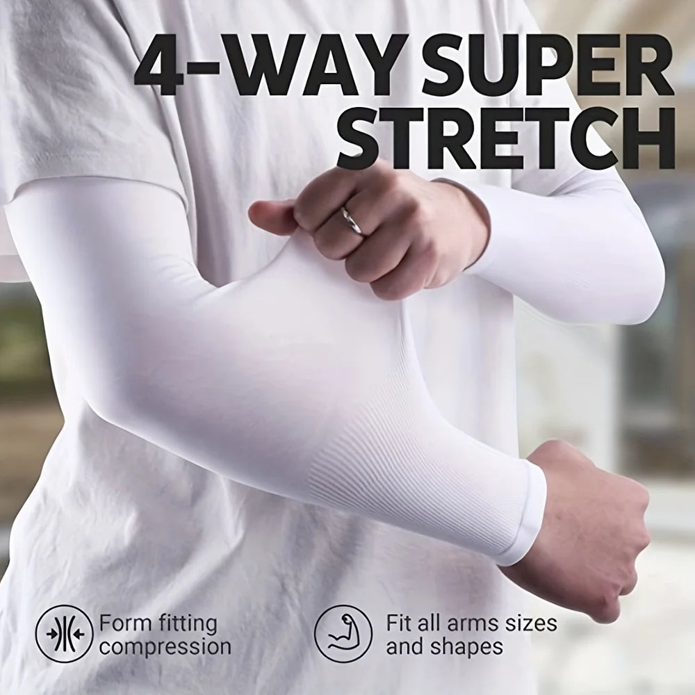 Breathable Sun Protection Sleeves - Cooling UV Protection for Driving, Golfing, Fishing, Cycling, and Hiking