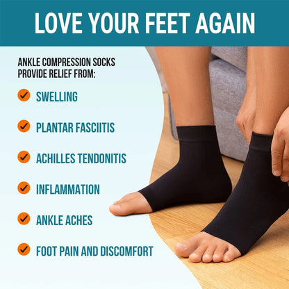 Neuropathy Compression Socks for Men & Women - Ankle Brace for Plantar Fasciitis Relief & Swelling Reduction - Comfort and Support for Fitness & Wellness