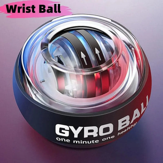 LED Wrist Ball Power Trainer - Gyroscopic Arm & Hand Forearm Exerciser for Strength Training