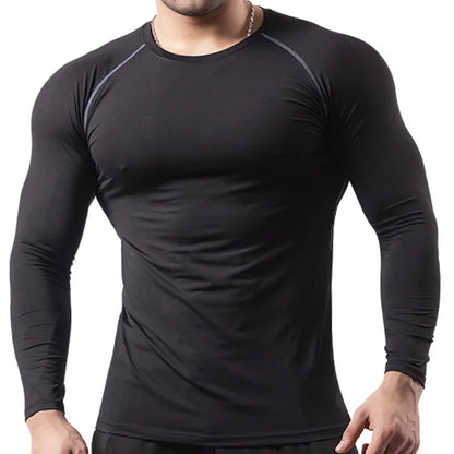 Men's Compression Football Suit - Quick Dry Fitness Tight Sportswear for Running & Riding