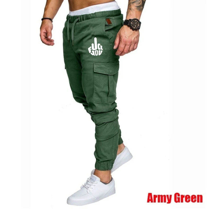 Calmfastl Men's Casual Jogging Pants - Hip Hop Fitness Trousers for All Seasons