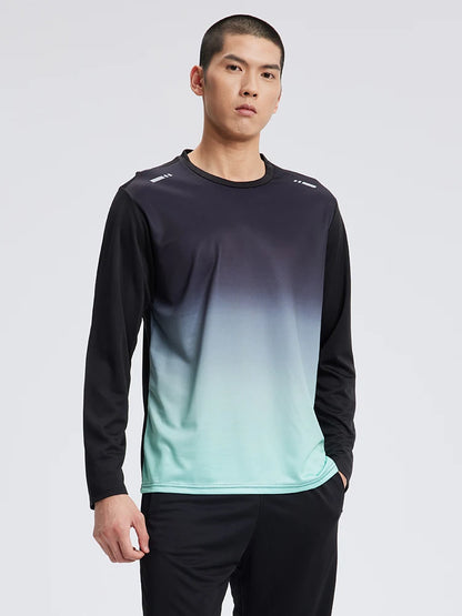 Men's Long-Sleeved Quick-Drying Sports T-Shirt - Casual Running Fitness Top