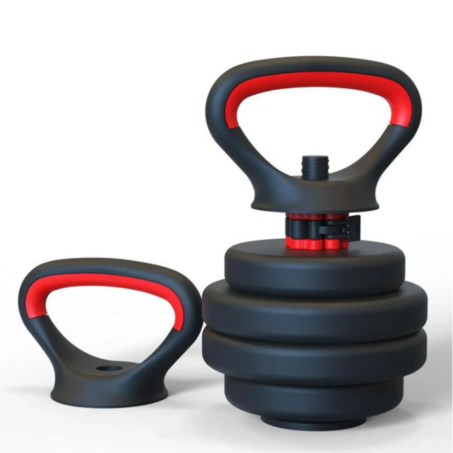 Adjustable Metal Kettlebell Handle - Versatile Grip for Weight Plates & Strength Training Fitness