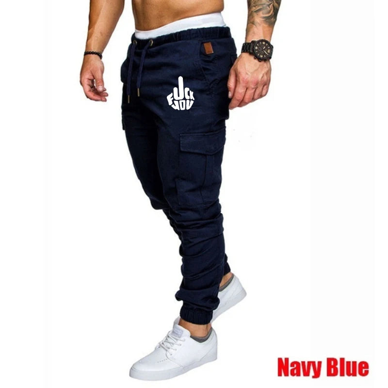 Calmfastl Men's Casual Jogging Pants - Hip Hop Fitness Trousers for All Seasons