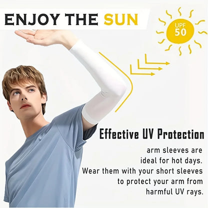 Breathable Sun Protection Sleeves - Cooling UV Protection for Driving, Golfing, Fishing, Cycling, and Hiking