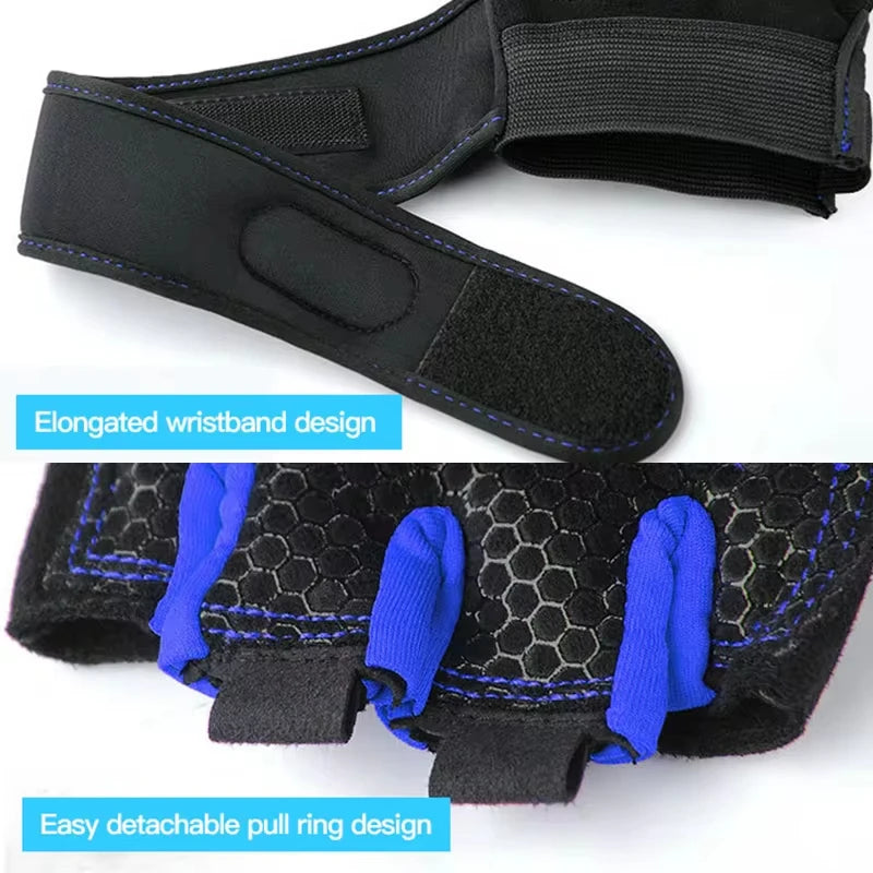 Non-Slip Breathable Gym Gloves for Men & Women - Weight Lifting Fitness Training & Cycling Gloves