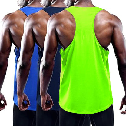 Running Tank Top Men Summer Sport Gym Vest Quick Dry Training Tanktop Workout Singlets Man Fitness Bodybuilding Sleeveless Shirt