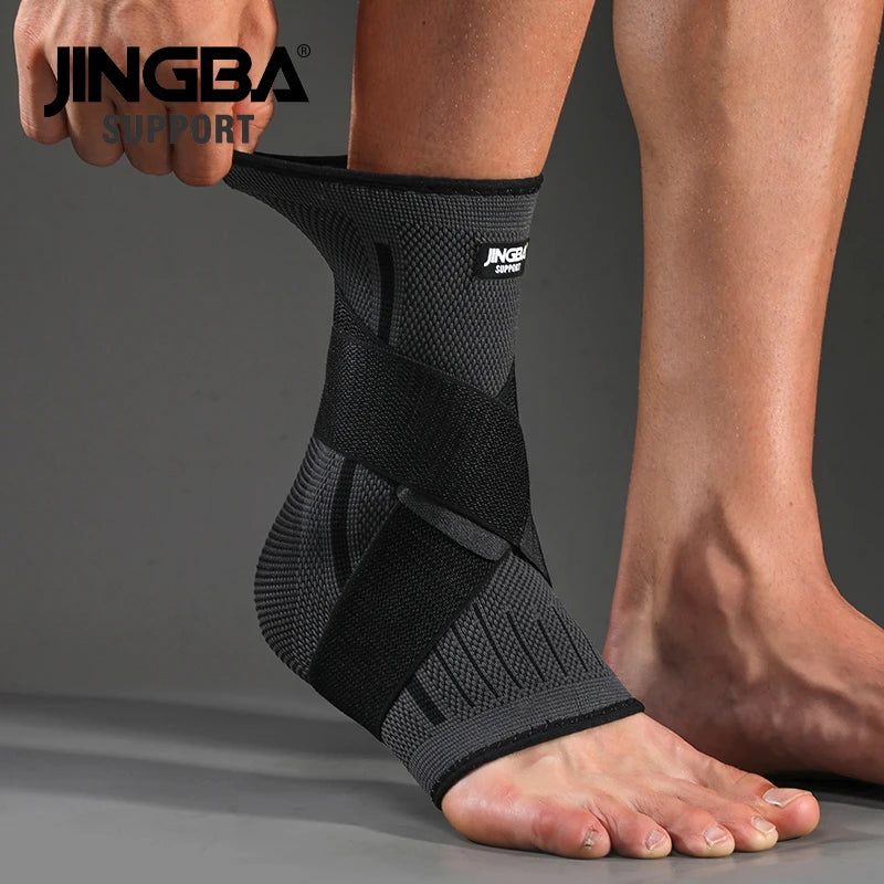 Fitness Adjustable Compression Ankle Support for Men & Women, Strong Ankle Brace for Sports Protection, Ideal for Running, Hiking, and Cycling