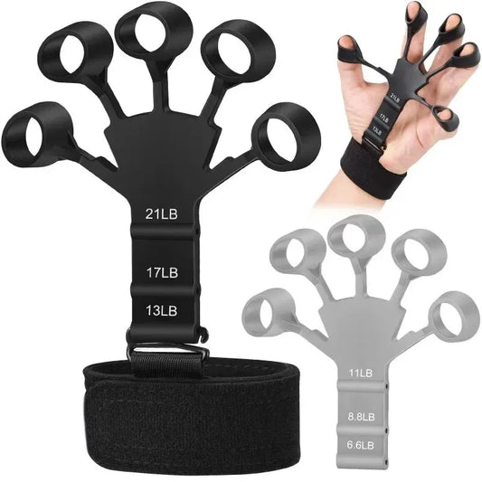 6-Level Resistance Finger Gripper – Hand Strengthener for Guitarists and Rehabilitation