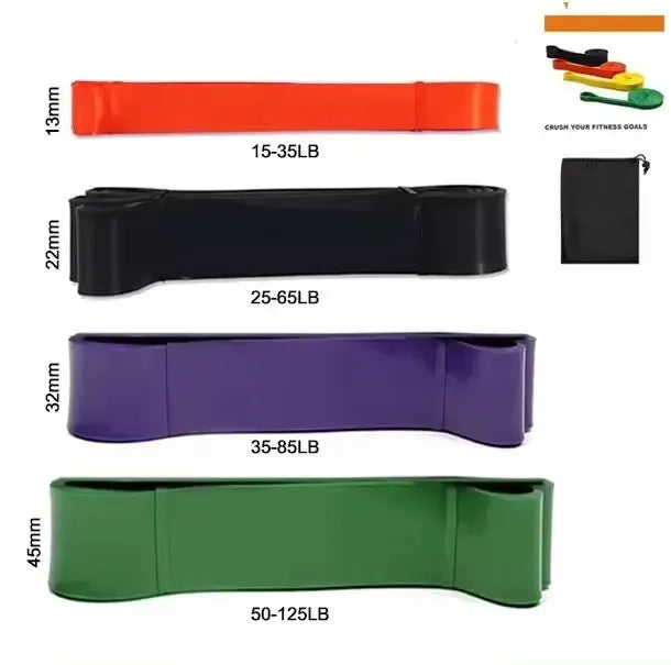 Heavy Duty Resistance Band - Fitness Elastic Sports Belt for Strength Training & Pilates Workouts