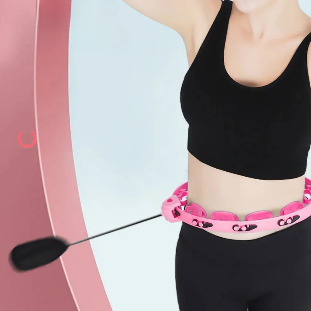 Sports Hoop Waist Trainer Exercise At Home Slimming Belly Portable Fitness Equipment Body Building Entertainment Fitness