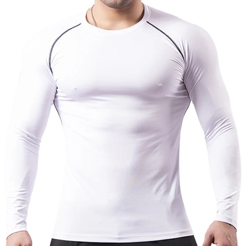 Men's Compression Football Suit - Quick Dry Fitness Tight Sportswear for Running & Riding