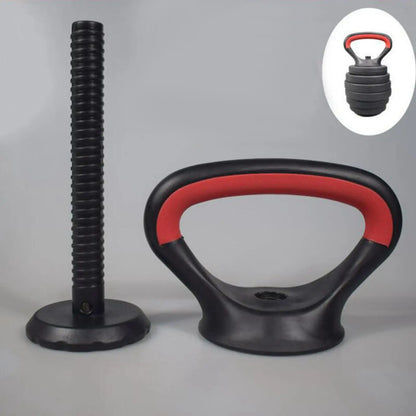 Adjustable Metal Kettlebell Handle - Versatile Grip for Weight Plates & Strength Training Fitness