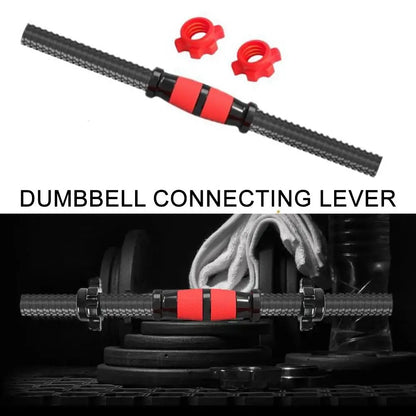 Adjustable Threaded Fitness Dumbbell Handle Bar Extension Set for Weight Lifting