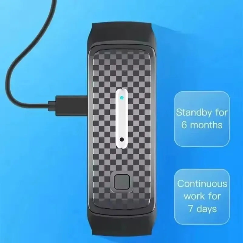 Ultrasonic Body Shape Wristband - Smart Magnetic Detox Bracelet for Heart Rate & Fitness Tracking