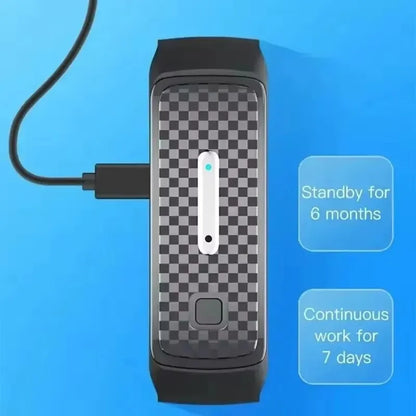 Ultrasonic Body Shape Wristband - Smart Magnetic Detox Bracelet for Heart Rate & Fitness Tracking