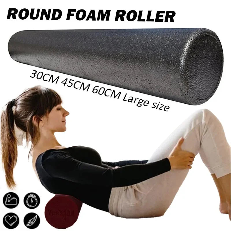 12/18/24IN Long High-Density Foam Roller for Back Pain Relief Yoga Portable Yoga for Body Building Training Deep Tissue Massage