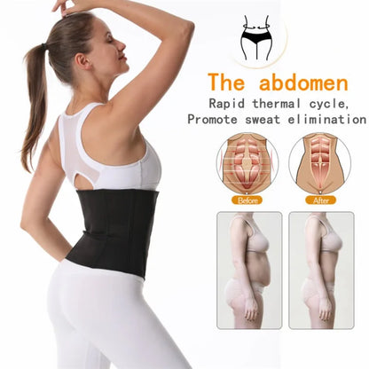 Women's Abdominal Belt - Elastic Sports Waist Shapewear for Fitness & Protective Support