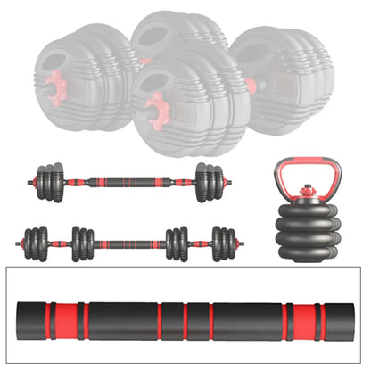 Adjustable Dumbbell Handlebar – Loadable Weight Adapter for Strength Training and Fitness Workouts