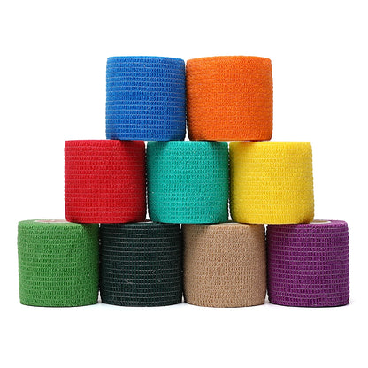 Colorful Athletic Wrap Tape Self Adhesive Elastic Bandage Elastoplast Sports Protector for Fitness Clothes Knee Finger Ankle Palm Shoulder